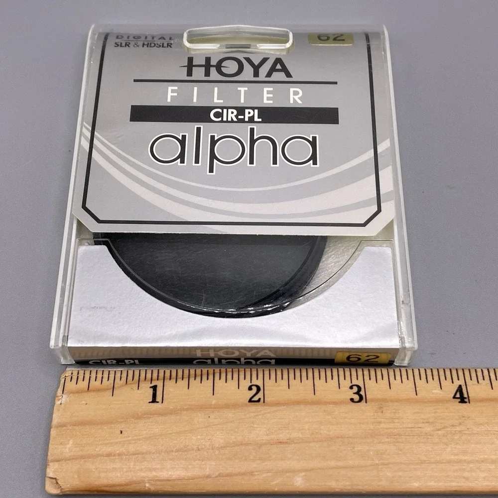 Hoya Alpha CIR-PL 62mm Circular Polarizer Camera Lens Filter DSLR HDSLR Sealed‎